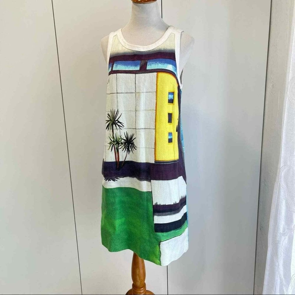 Anthropologie Painted Shift Dress size 12